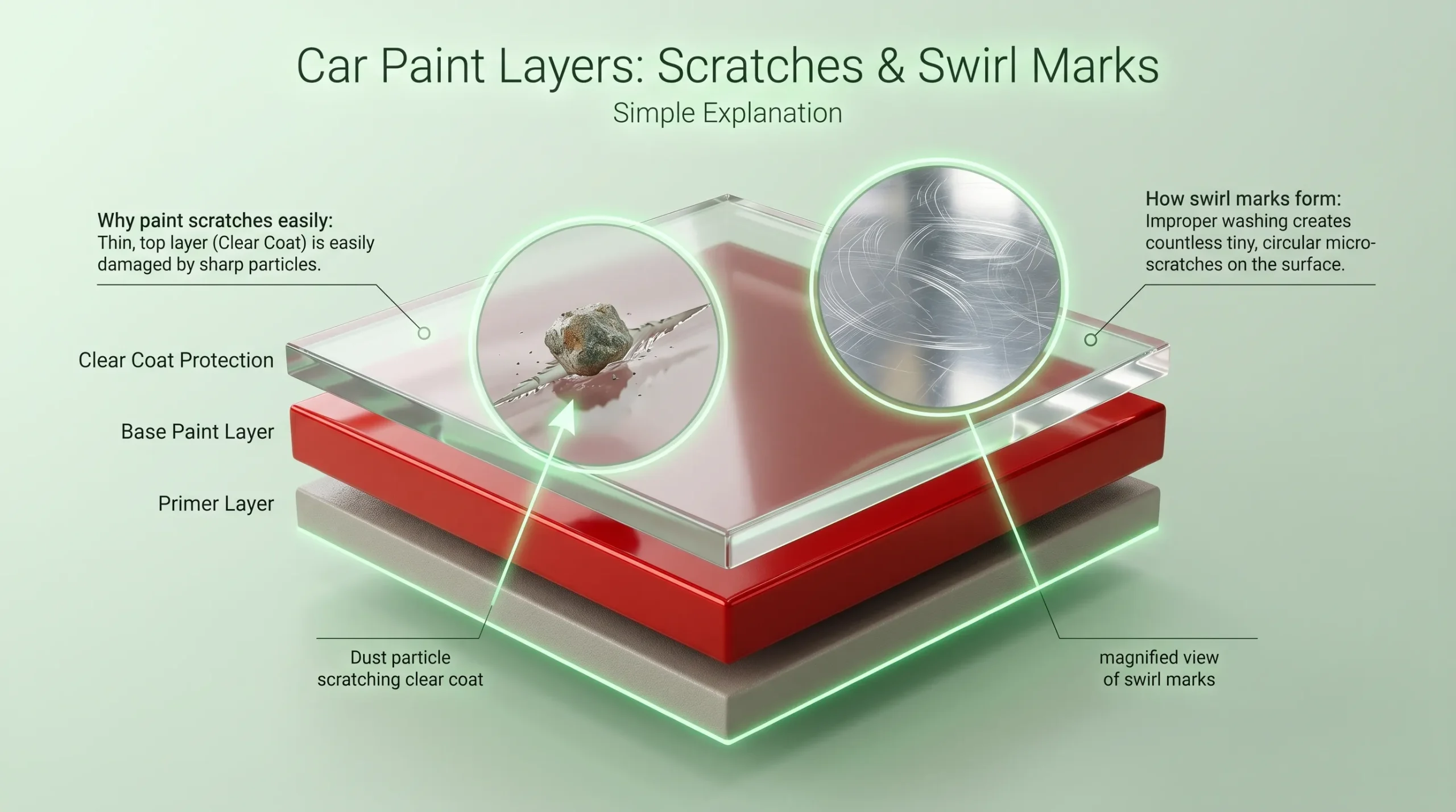 Common Car Washing Mistakes That Damage Your Car Paint (And How to Avoid Them) Car Paint Layer 1 scaled