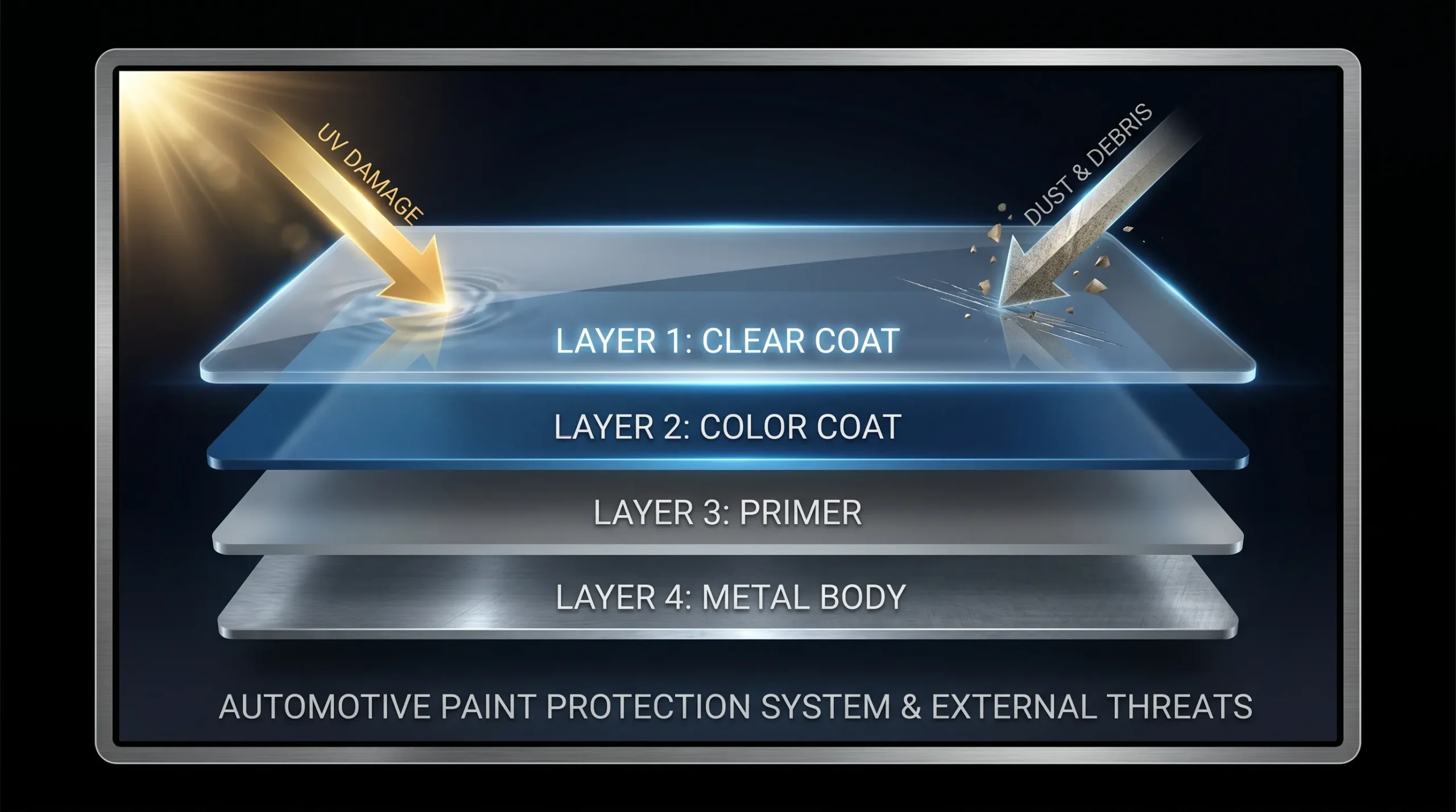 How to Protect Your Car Paint from Dust and Sunlight in Pakistan (Complete Guide 2026) Car Paint Layer scaled