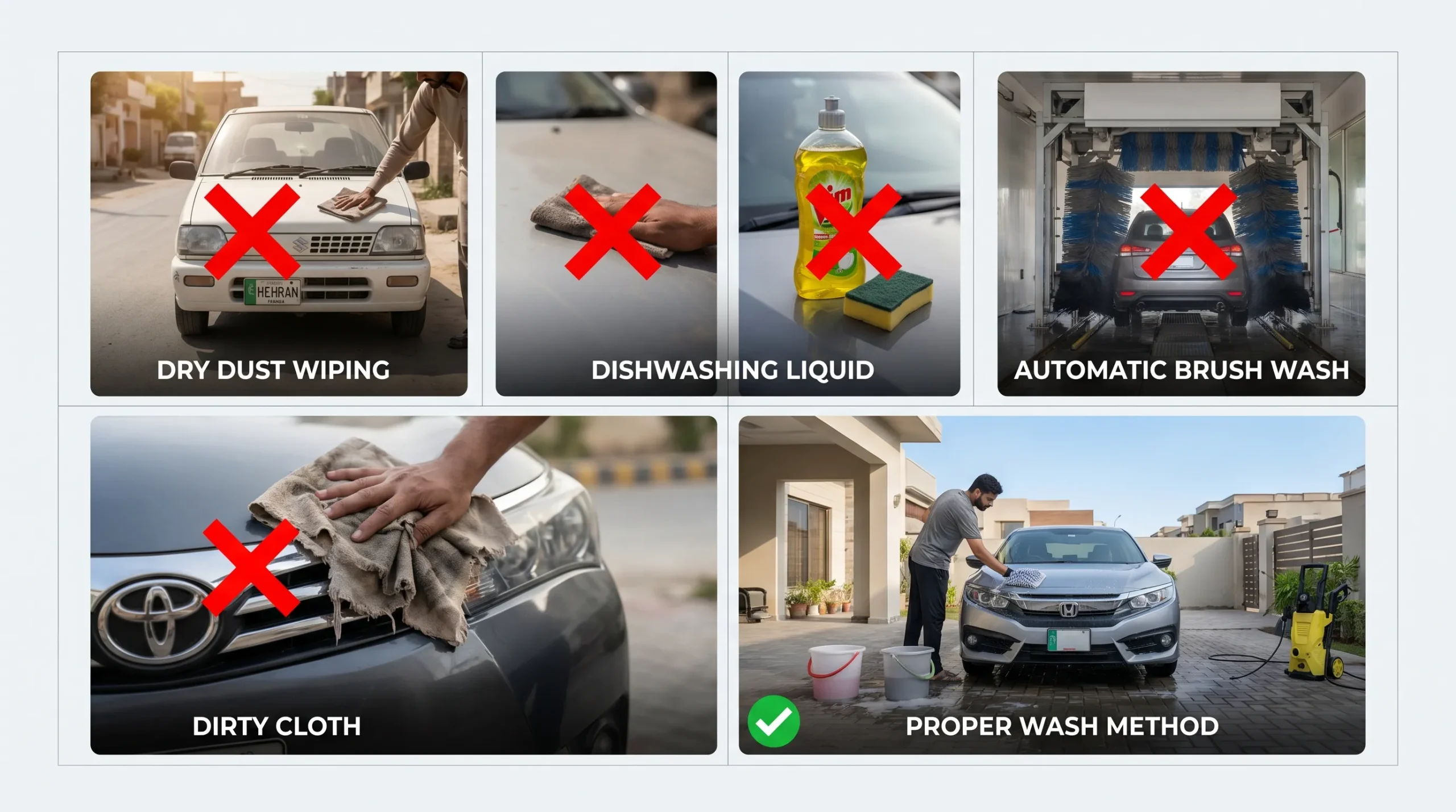 How to Protect Your Car Paint from Dust and Sunlight in Pakistan (Complete Guide 2026) Common Paint Damage scaled