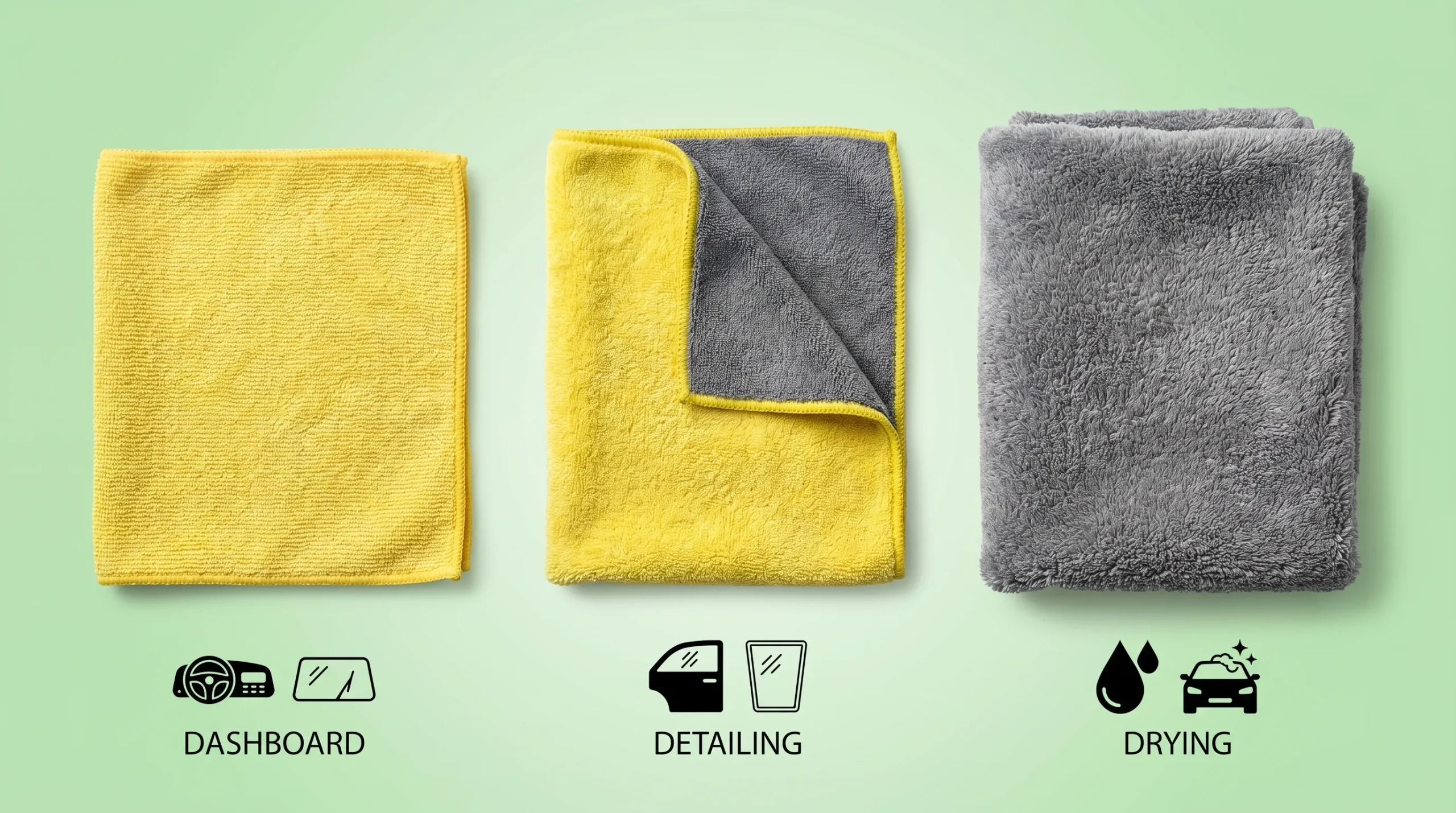 Best Microfiber Cloth for Car Cleaning in Pakistan (Complete Beginner Guide) Different Microfiber Cloth scaled