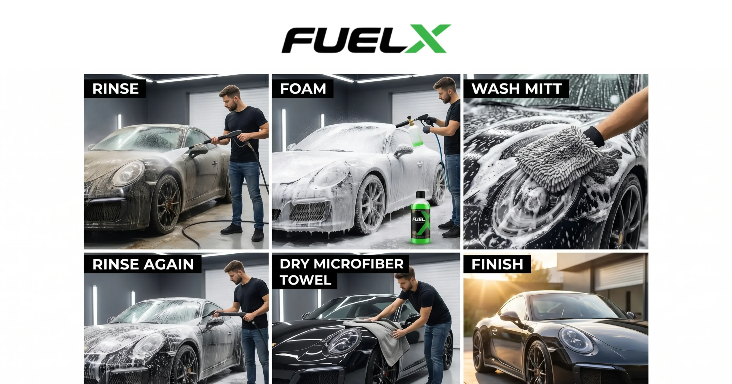 Best Car Wash Shampoo in Pakistan (2026 Guide for Shine, Protection & Safe Cleaning) Proper car washing steps using car shampoo