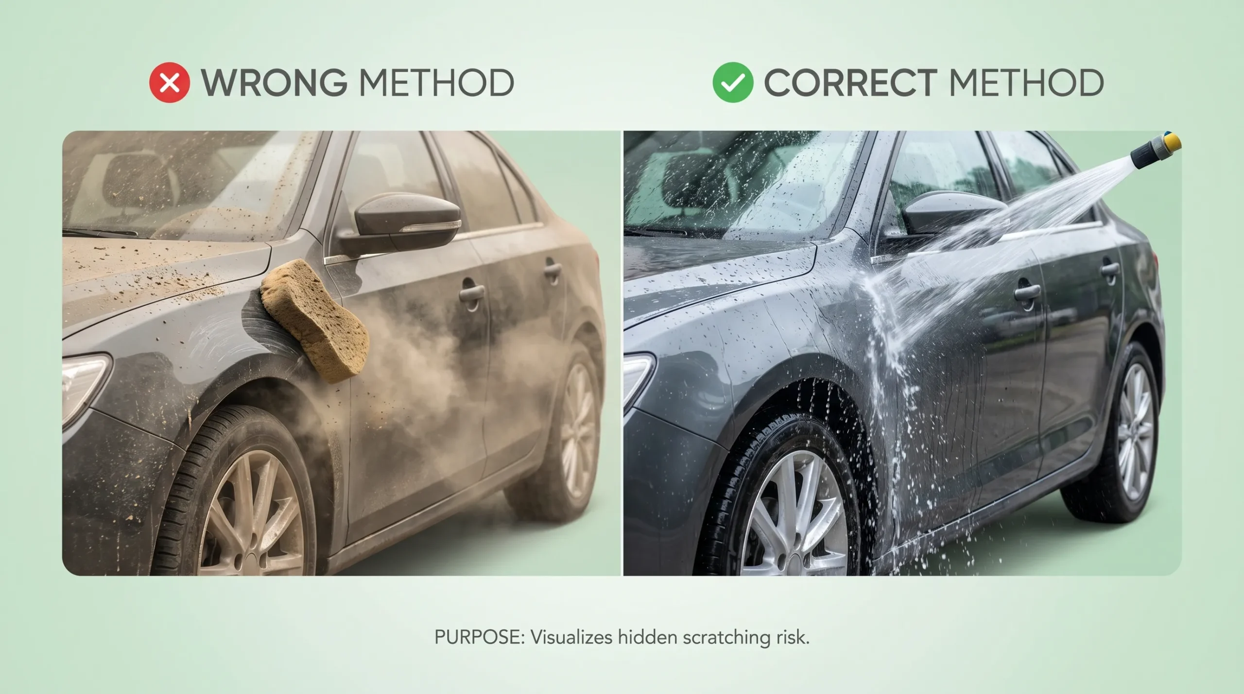 Common Car Washing Mistakes That Damage Your Car Paint (And How to Avoid Them) Importance of PreRinse scaled