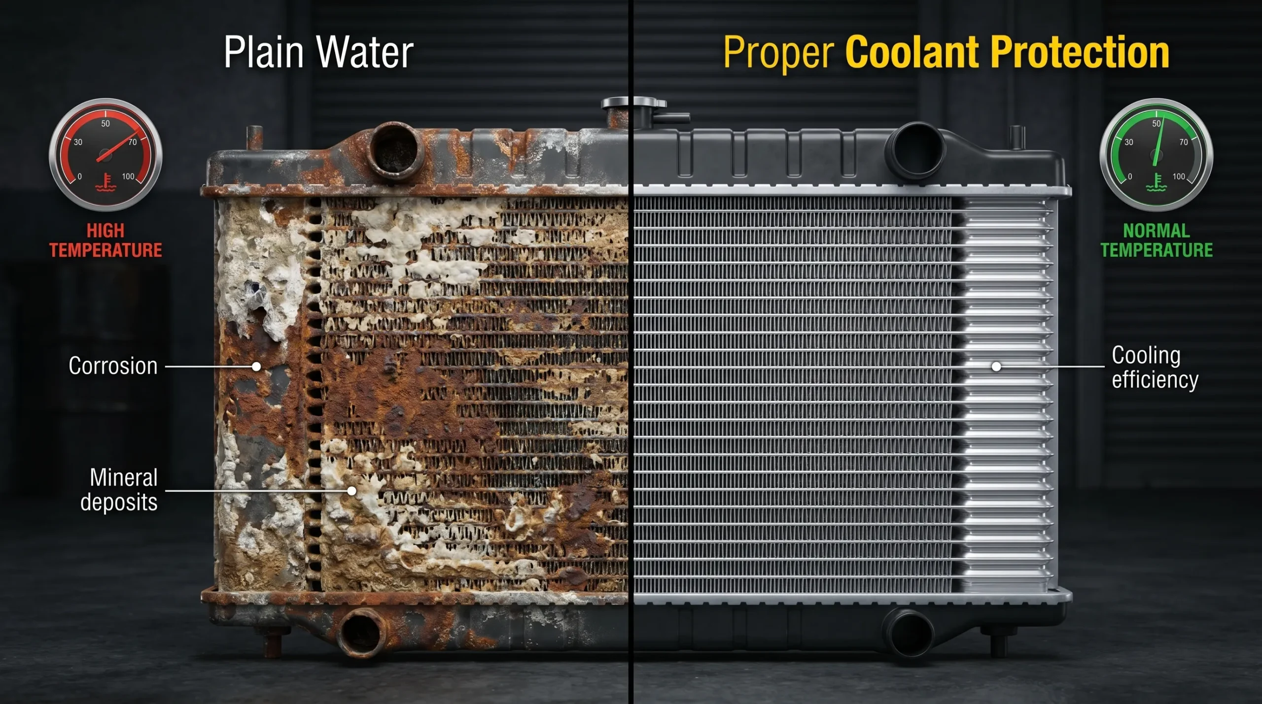 Can You Mix Different Coolants in Your Car? Risks, Myths & Safe Solutions Tap Water vs Proper Coolant scaled
