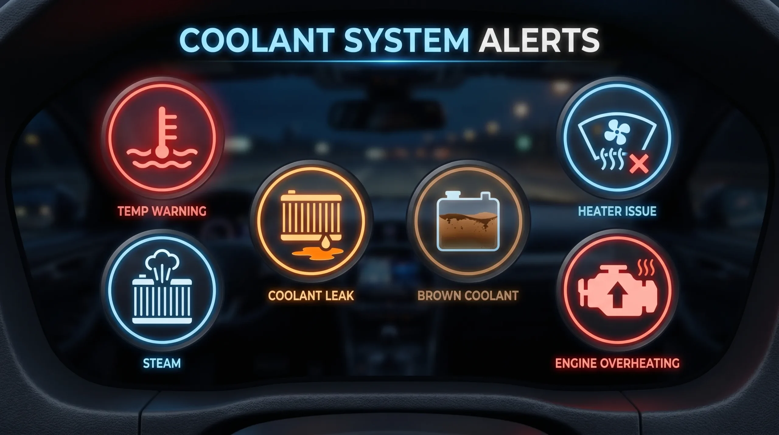 Can You Mix Different Coolants in Your Car? Risks, Myths & Safe Solutions Warning Signs scaled