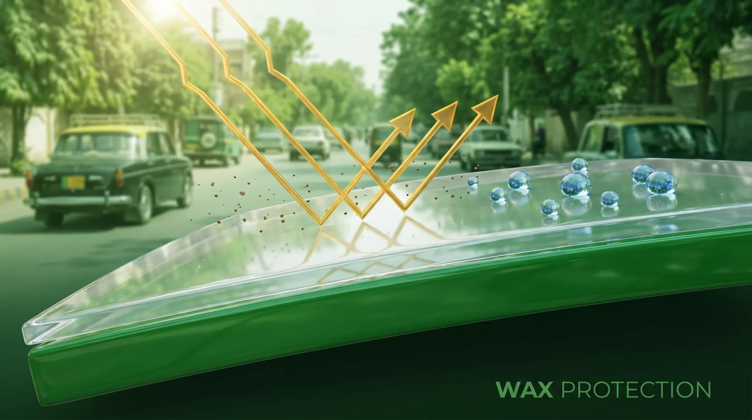 How to Protect Your Car Paint from Dust and Sunlight in Pakistan (Complete Guide 2026) Wax Protection scaled
