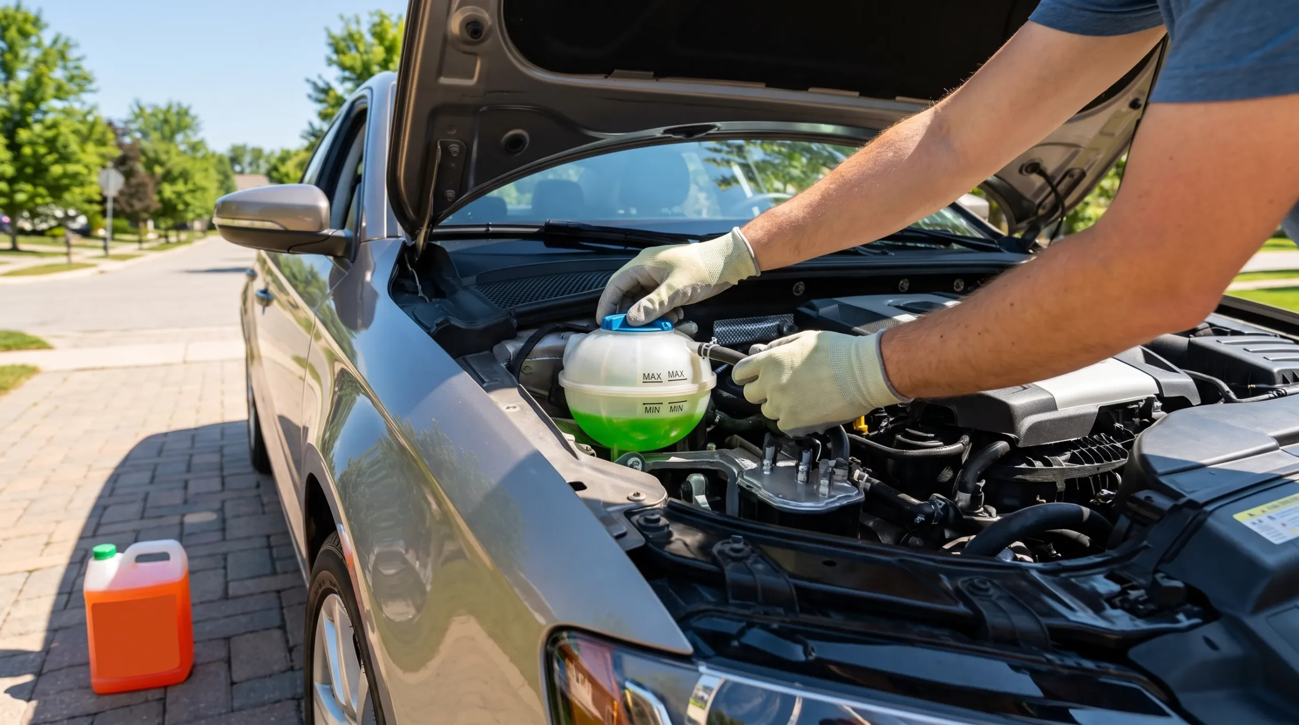 Check the Engine Coolant scaled
