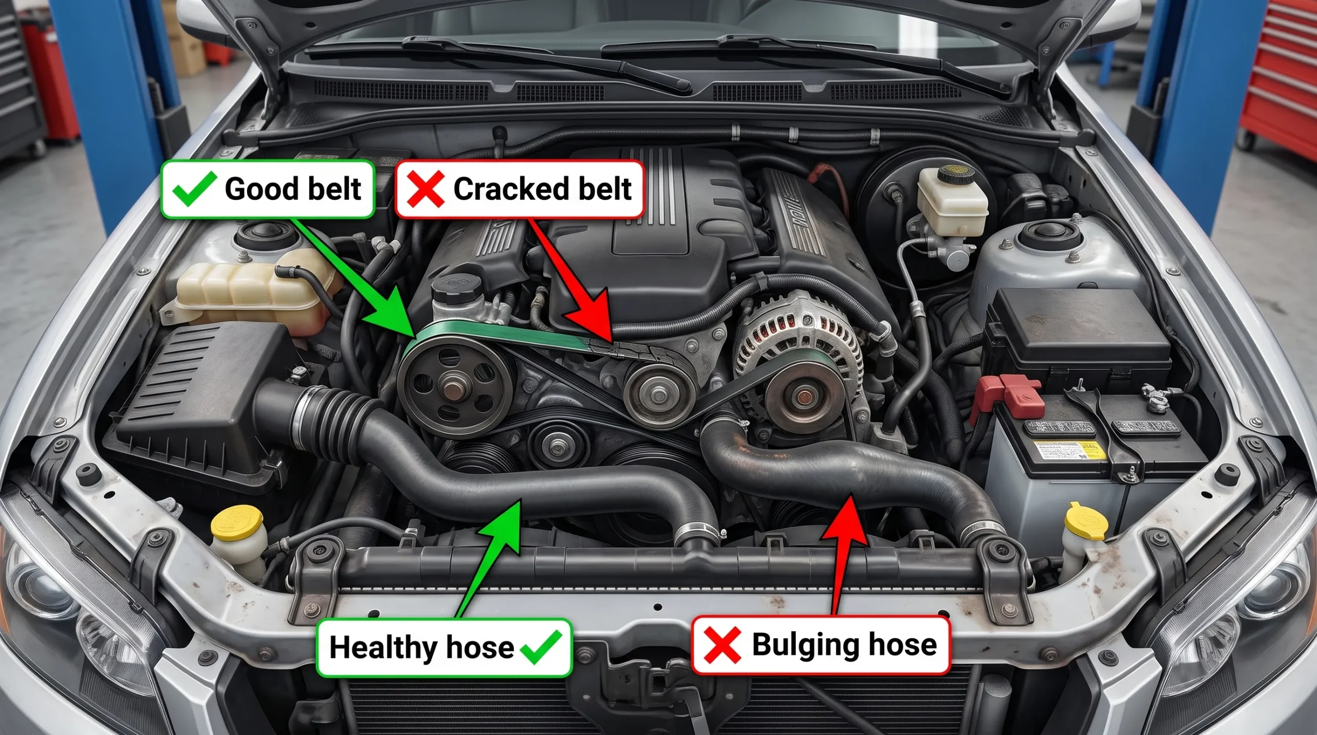 10+ Car Maintenance Checks Before a Long Road Trip Inspect Belts and Hoses scaled
