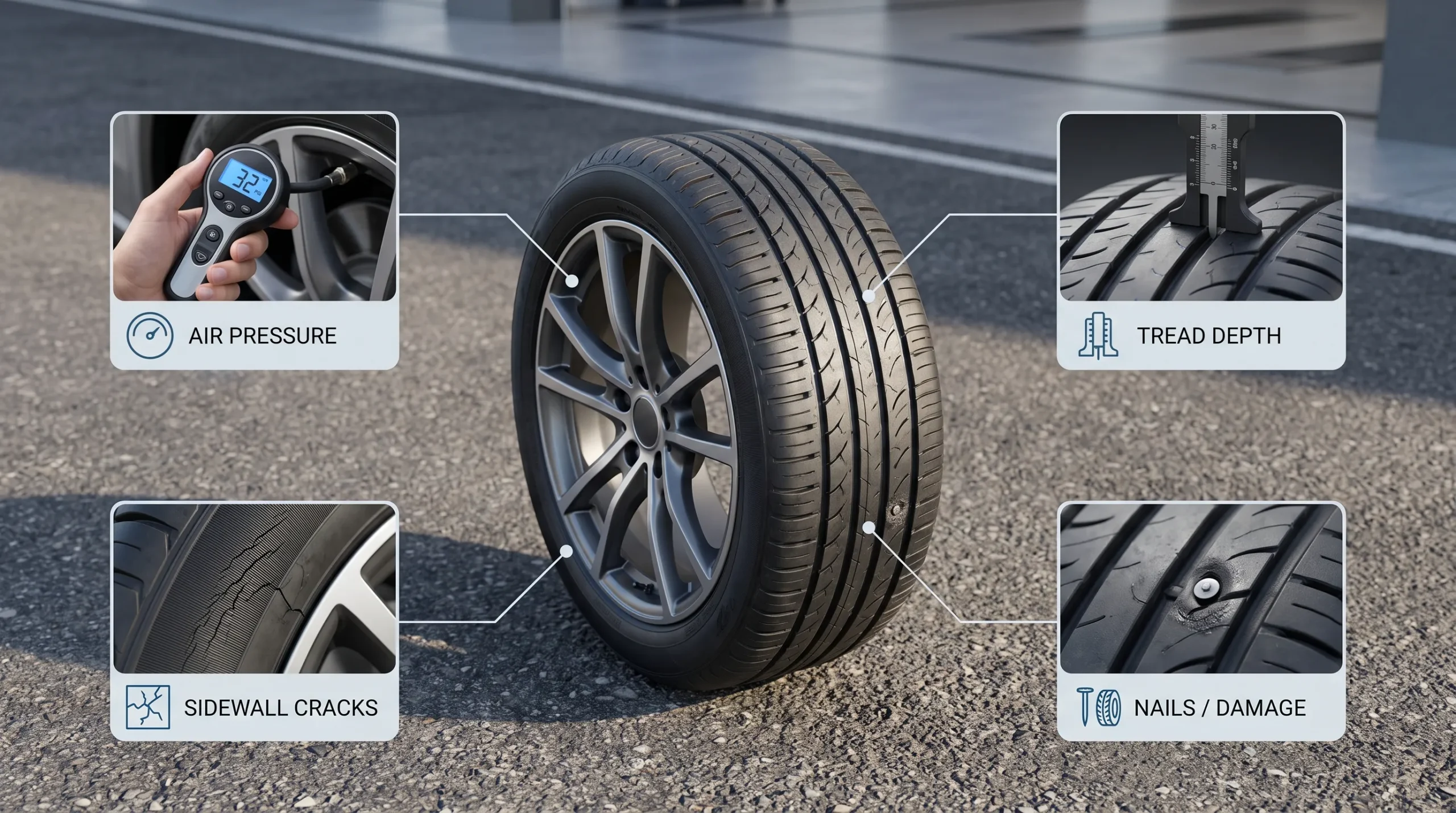 10+ Car Maintenance Checks Before a Long Road Trip Inspect Your Tyres Carefully scaled