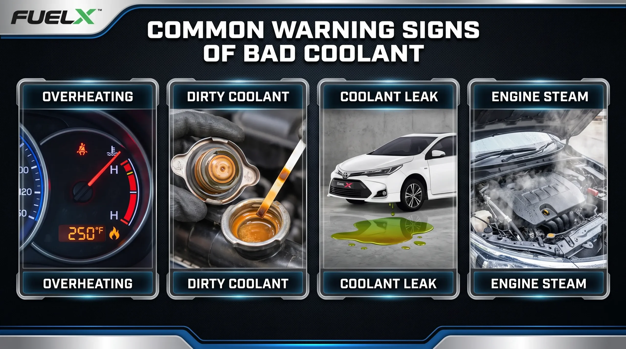 Best Coolant for Toyota Corolla in Pakistan (Complete Buying Guide 2026) Signs Your Toyota Corolla Needs a Coolant Change scaled