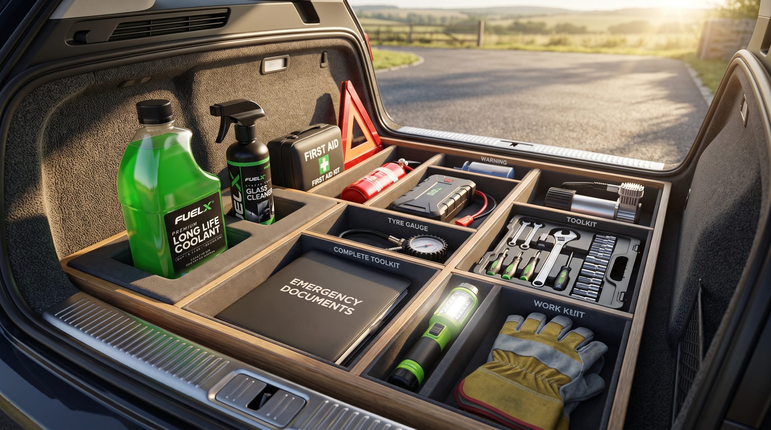 Essential Emergency Kit Every Car Should Have Building a Reliable Emergency Kit with Quality Car Care Products scaled