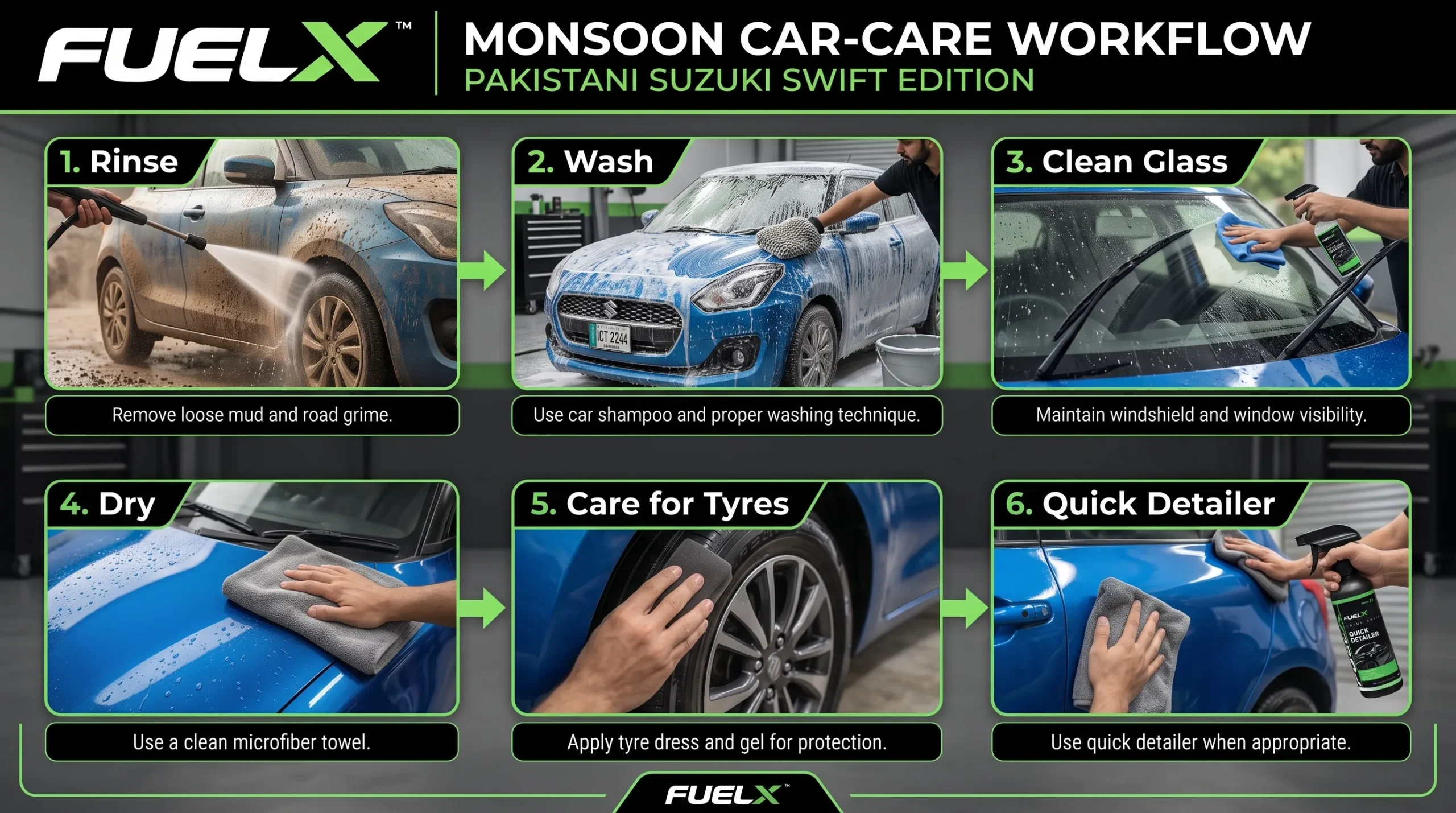 Monsoon car care routine for removing dirt and road grime