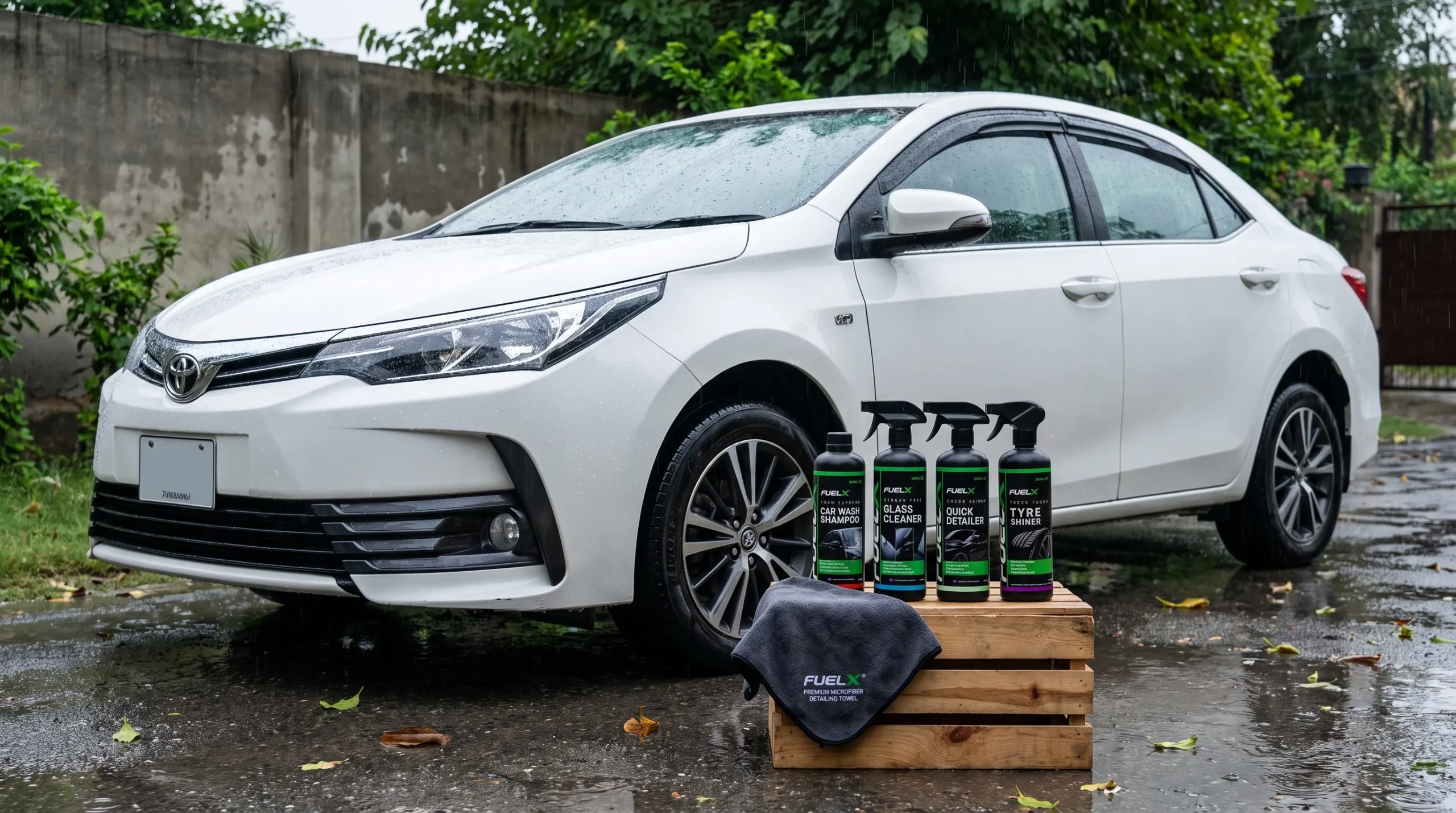 How to Remove Mud and Rainwater Stains From Your Car FuelX car care products for cleaning and maintaining a car after rain
