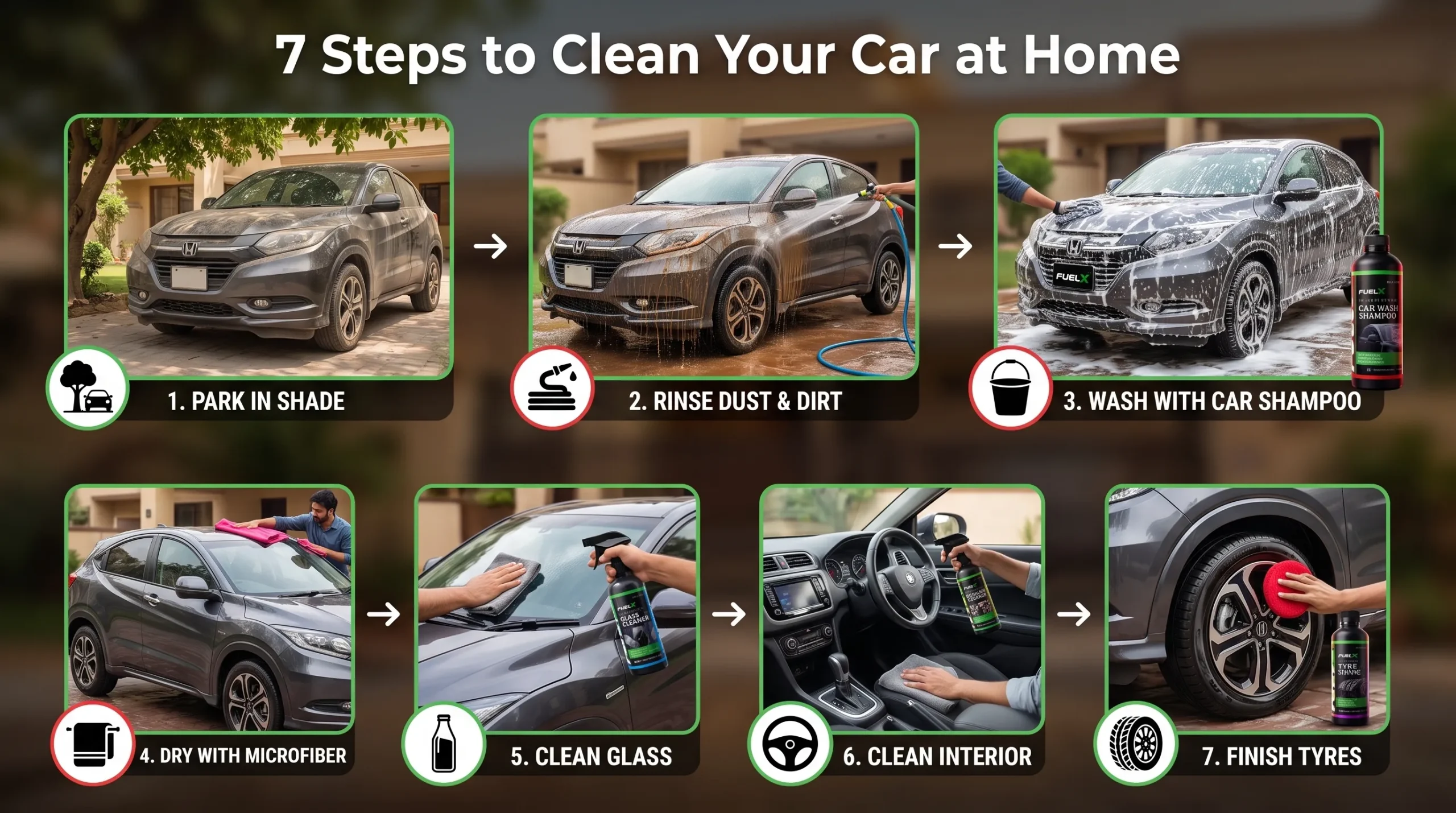 How to Clean Your Car at Home Beginners Step by Step Routine scaled