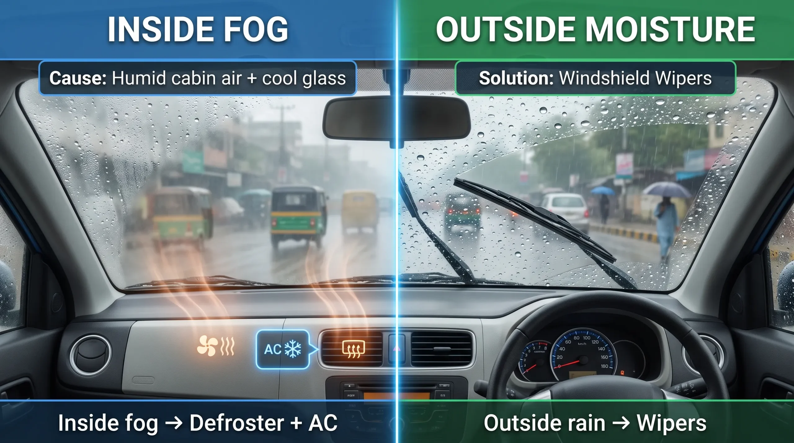 Why Your Car Windshield Gets Foggy in Rain and How to Fix It Inside Fog vs. Outside Moisture Whats the Difference scaled