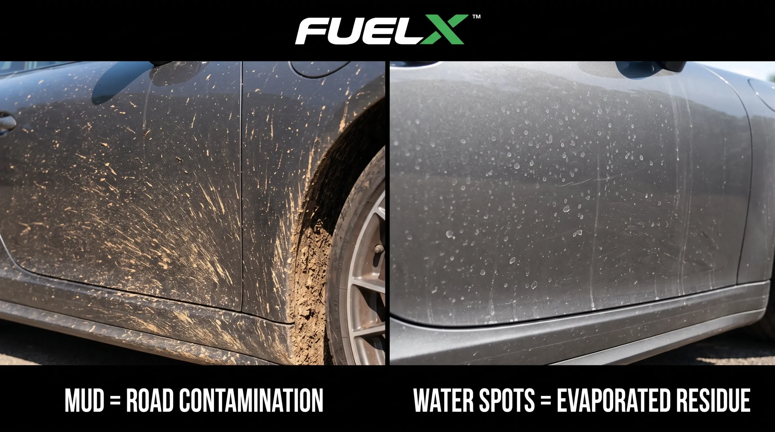 How to Remove Mud and Rainwater Stains From Your Car Difference between dried mud and rainwater water spots on car paint