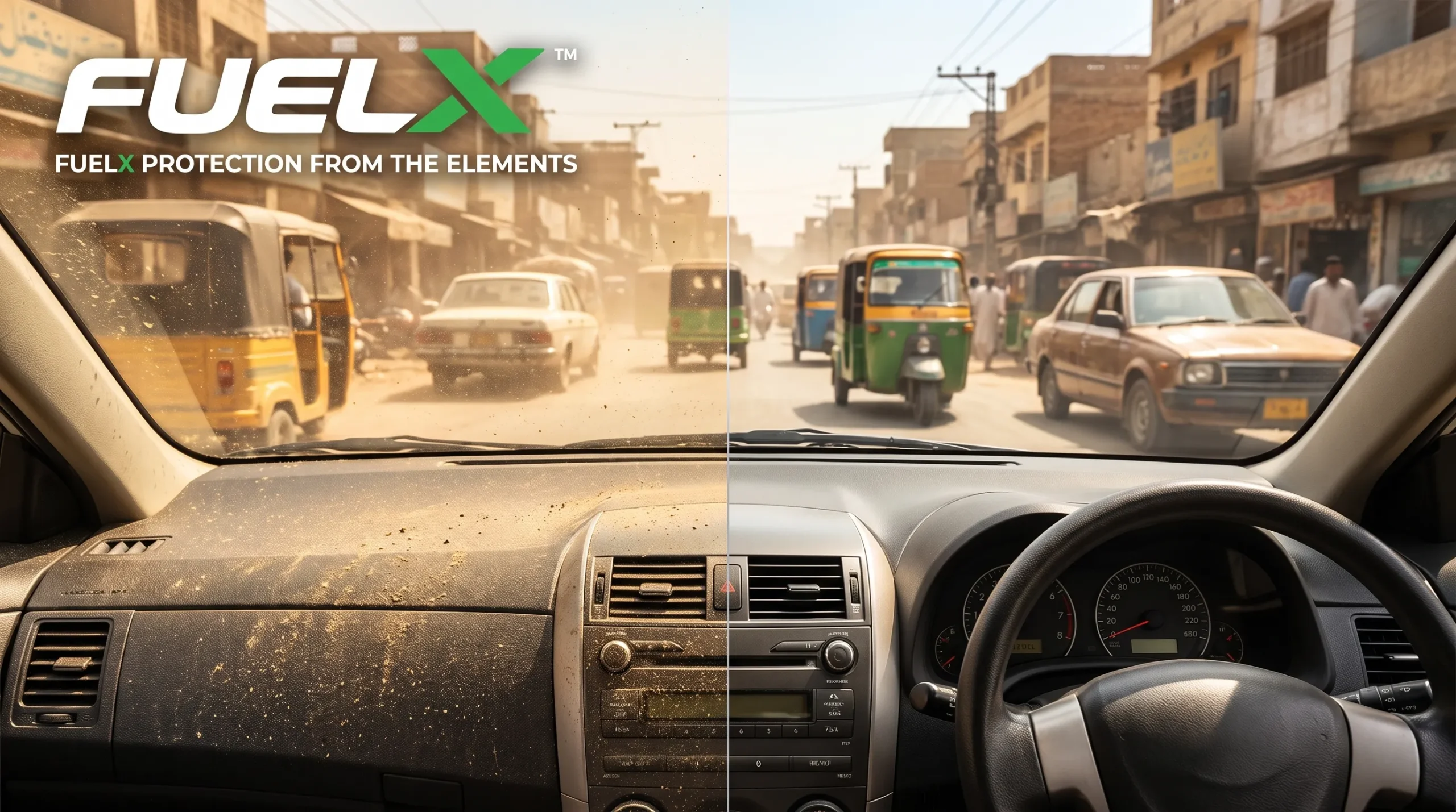 How to Clean Your Car Dashboard Without Damaging It Car dashboard exposed to dust, heat and sunlight