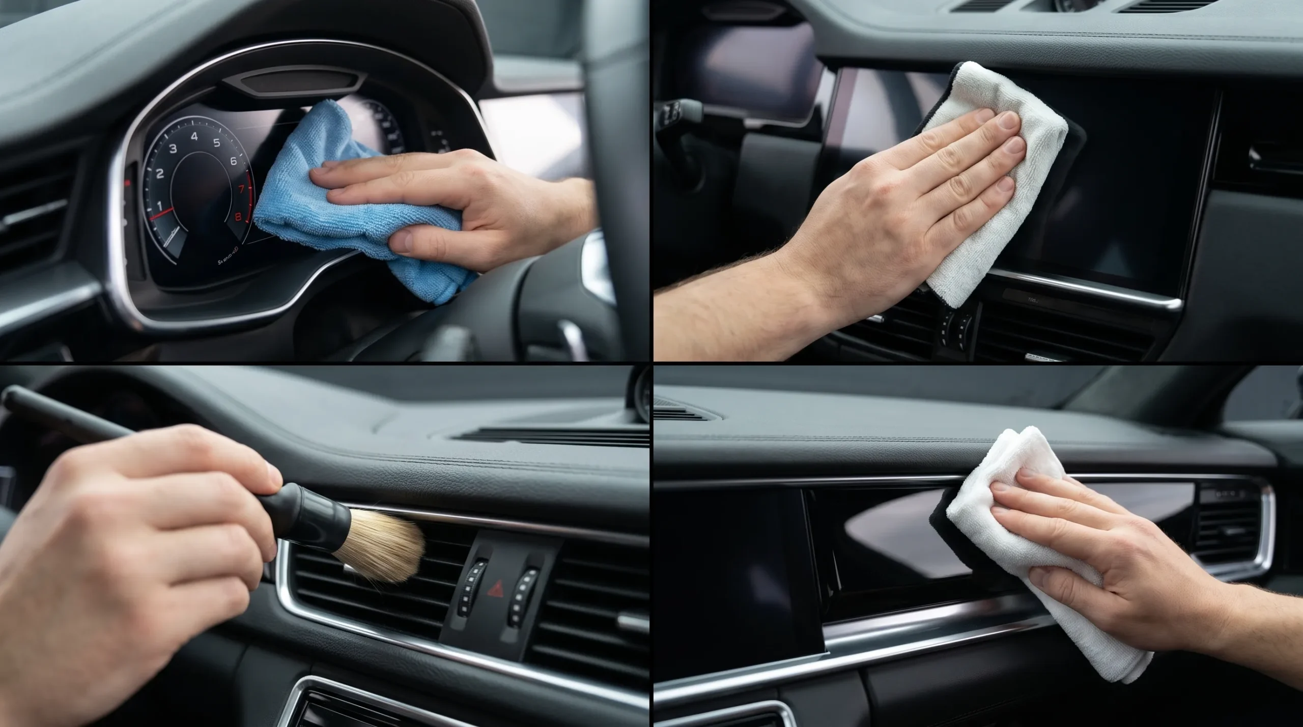 How to Clean Your Car Dashboard Without Damaging It How to safely clean car dashboard vents, screens and glossy trim